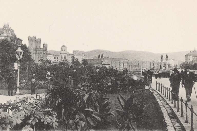 Franz-Josefs-Kai, Leute, Pflanzen, Park