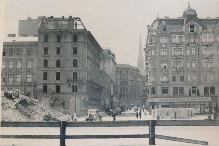 Franz-Josefs-Kai nach dem Zweiten Weltkrieg