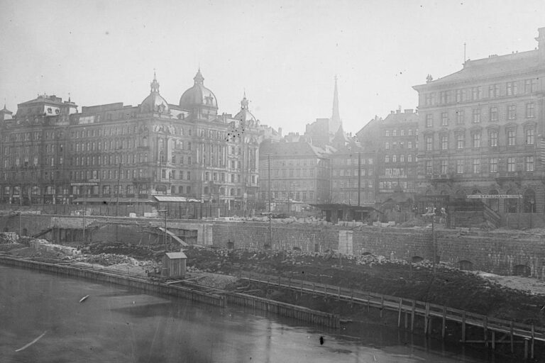 Donaukanal, historische Aufnahme