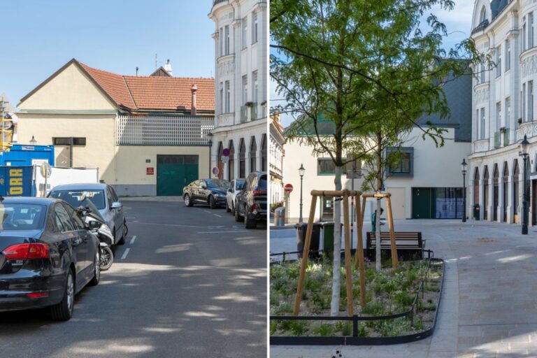Altgasse vor und nach der Umgestaltung