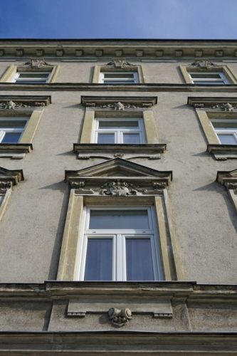 Gründerzeithaus Schüttauplatz 14 in Kaisermühlen, Wien-Donaustadt (22. Bezirk), erbaut 1904